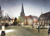 Bild vergr&ouml;&szlig;ern: herford_neuer markt_perspektive_abend (Entwurf 1. Platz Mann Landschaftarchitektur)