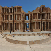 Bild vergr��ern: Die r�mische Ruinenstadt Sabratha in Libyen