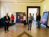 Bild vergr&ouml;&szlig;ern: B�rgermeister Tim K�hler, Anke Unger (DGB), Susanne Charrois (Personalrat Stadt Herford), Petra Meyer (verdi), Heramnn Janzen (verdi) v.li.