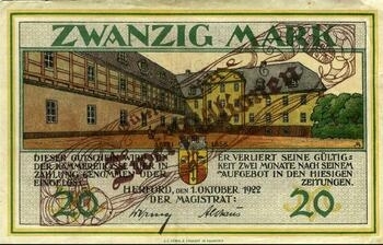 Bild vergr&ouml;&szlig;ern: Herforder Notgeld