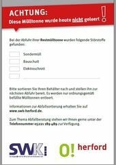 Bild vergr&ouml;&szlig;ern: Aufkleber M�lltonne