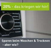 Spartipps Waschen-Trocknen