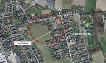 Bild vergr&ouml;&szlig;ern: Luftbild Plangebiet Quartiersentwicklung Elverdissen