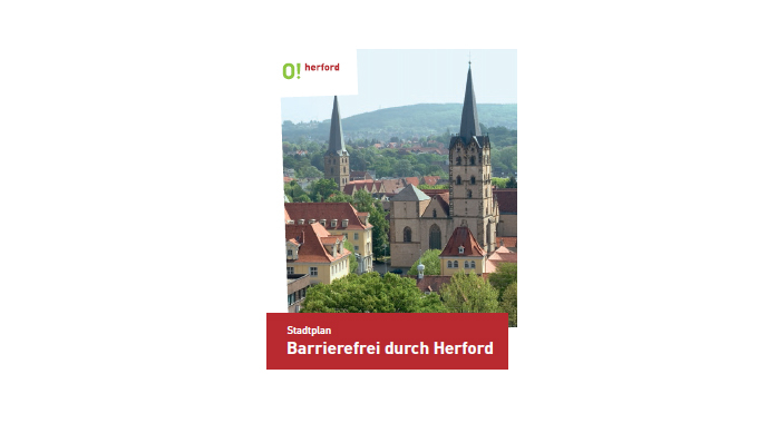 Stadtplan barrierefrei durch Herford