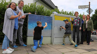 Bild vergr&ouml;&szlig;ern: Kunstprojekt Sprayen in Elverdissen