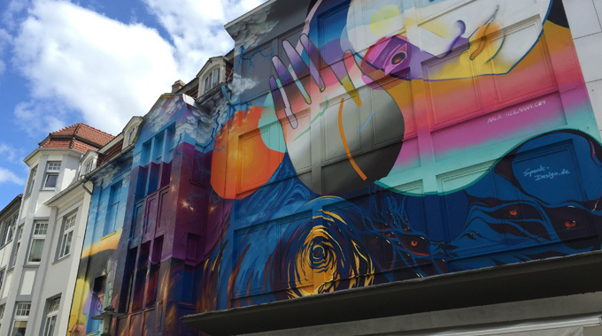 Bunte Fassade Gehrenberg