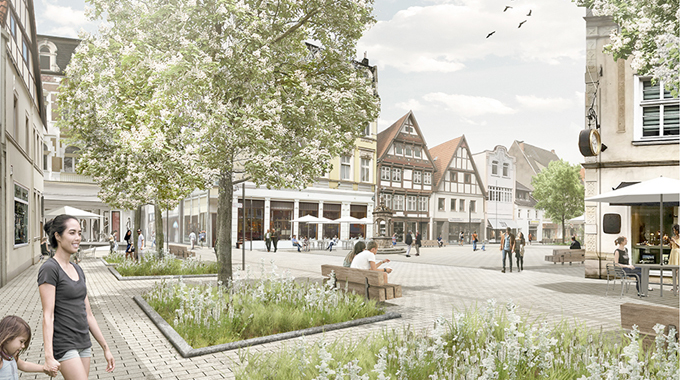 bbz Landschaftsarchitekten Berlin Neuer Markt Plan