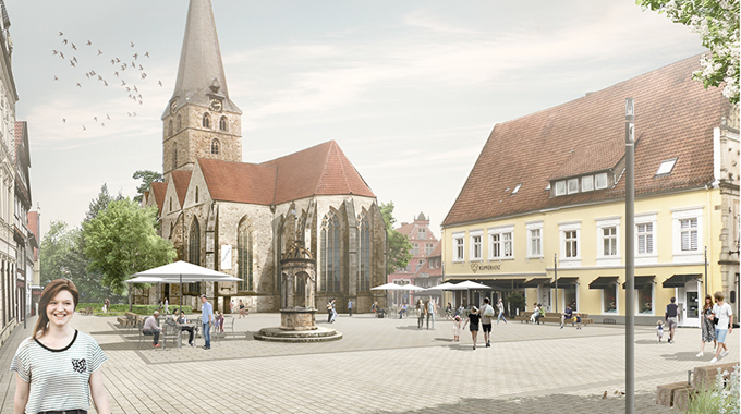 bbz Landschaftsarchitekten Berlin Neuer Markt Plan