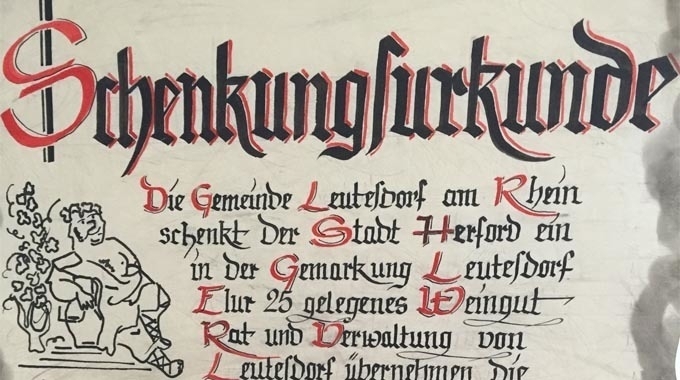 Schenkungsurkunde