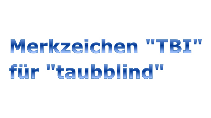 Schwerbehinderten-         ausweis Merkzeichen TBI