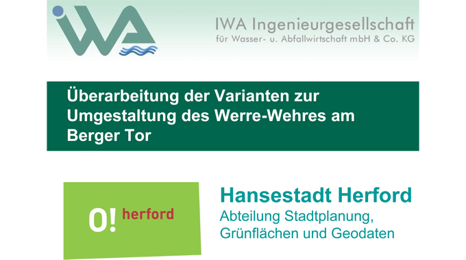 Variantenuntersuchung Werre-Wehr Berger Tor