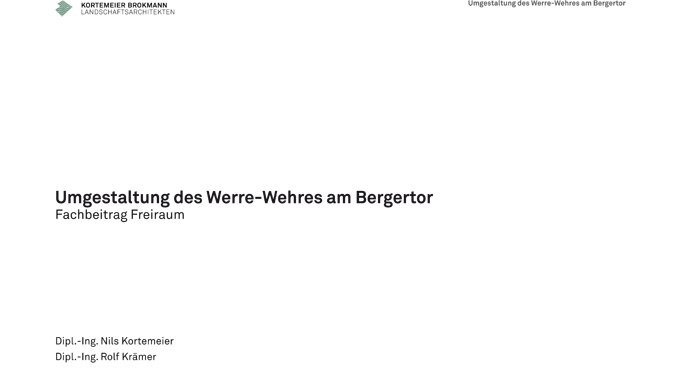 Umgestaltung des Werre-Wehres am Bergertor