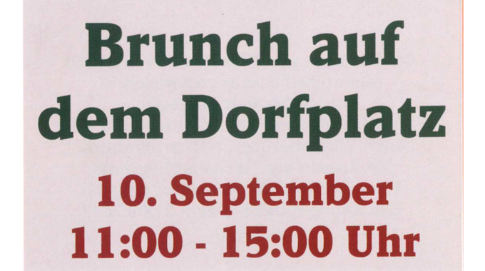 B�rgerbrunch am 10. September
