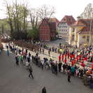 Bild vergr��ern: Last Farewell Zug durch die Stadt