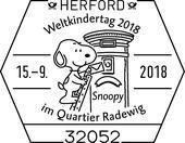 Bild vergr&ouml;&szlig;ern: Sonderstempel Weltkindetag 2018